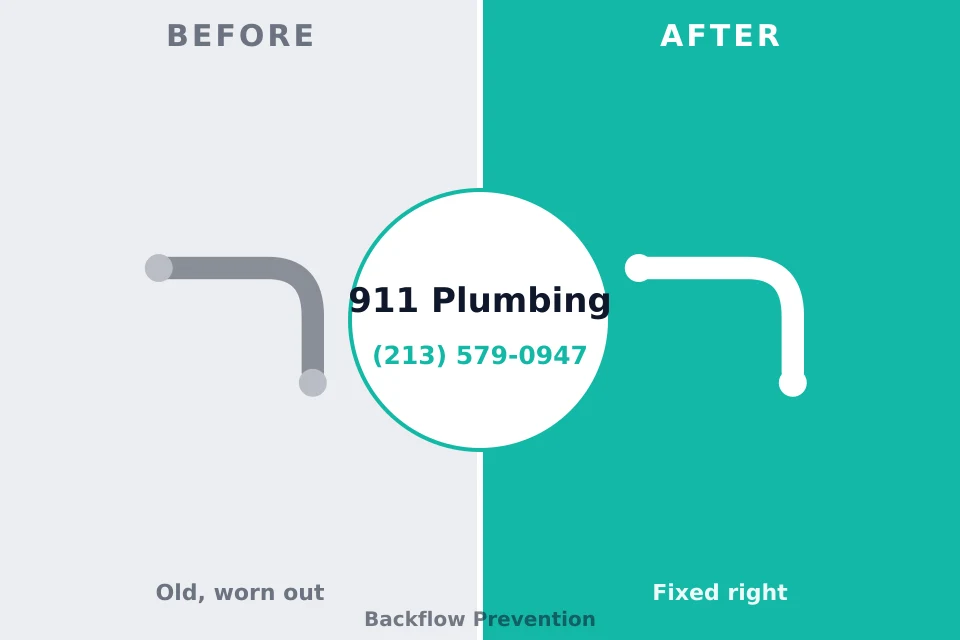 Before and after: plumbing company Cathedral City, CA